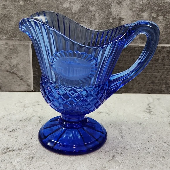 Vintage AVON Cobalt Blue Pitcher Old Mount Vernon - Picture 1 of 12